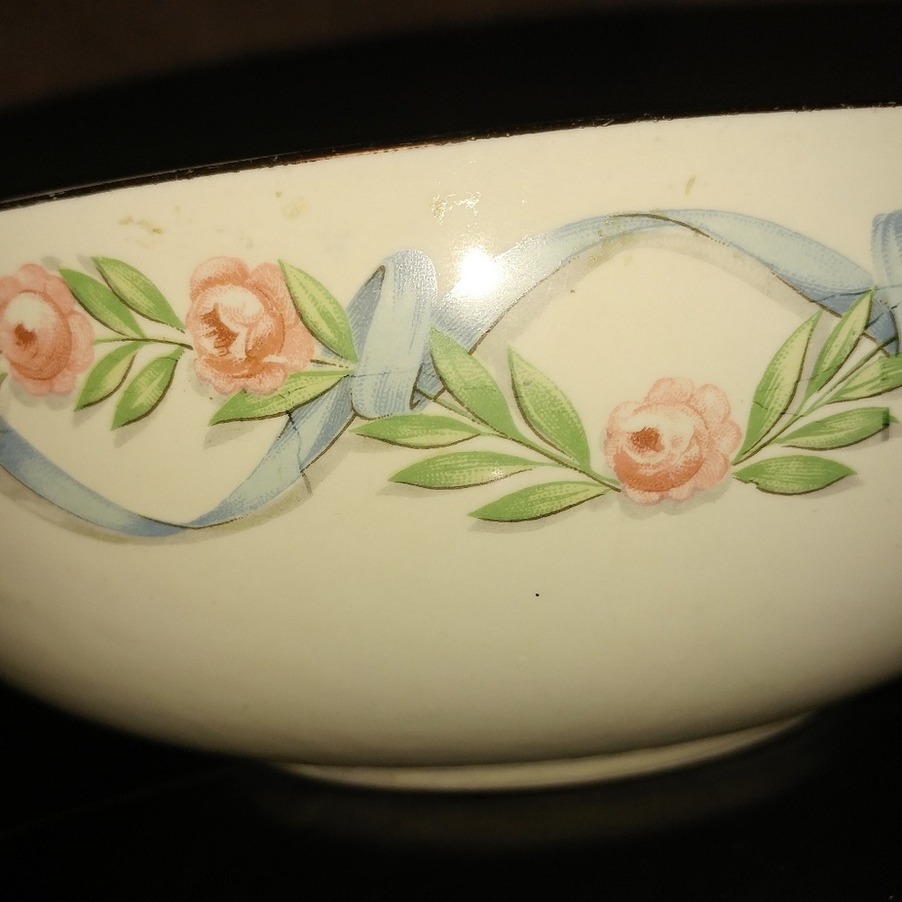 Vintage Gold Rimmed Server